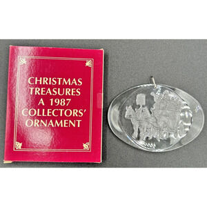 1987 Christmas Treasures Collectors' Acrylic Ornament SKU U232